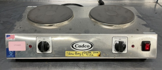 Cadco Double Cast Iron Hot Plate CDR-2C