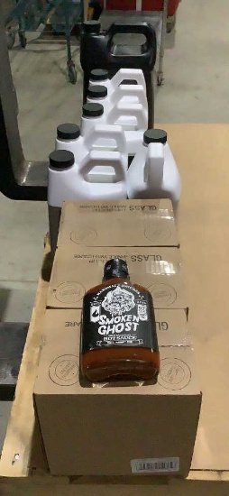 Hoff 1 Gal, 1/2 Gal, and 6.7 fl oz Hot Sauce Smoki