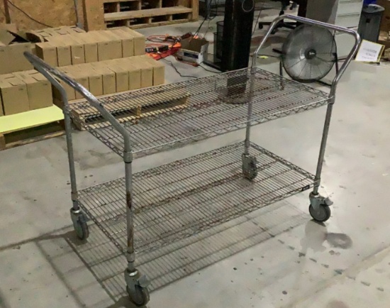 Uline Metal Wire Cart OFFSITE