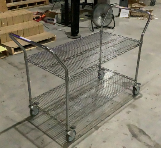 Uline Metal Wire Cart OFFSITE