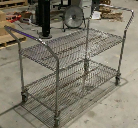 Uline Metal Wire Cart OFFSITE