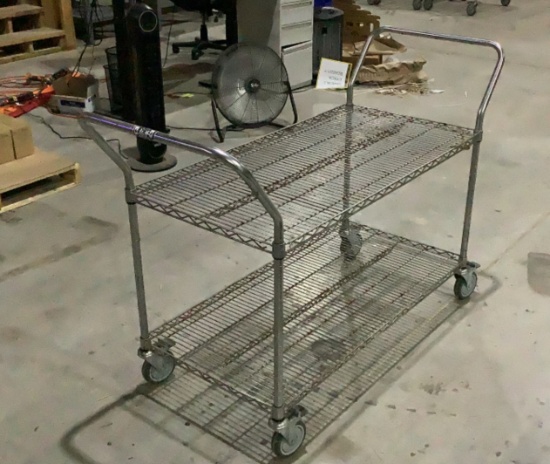 Uline Metal Wire Cart OFFSITE