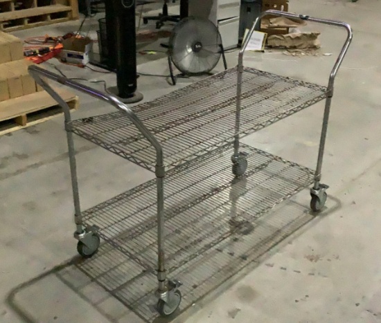 Uline Metal Wire Cart OFFSITE