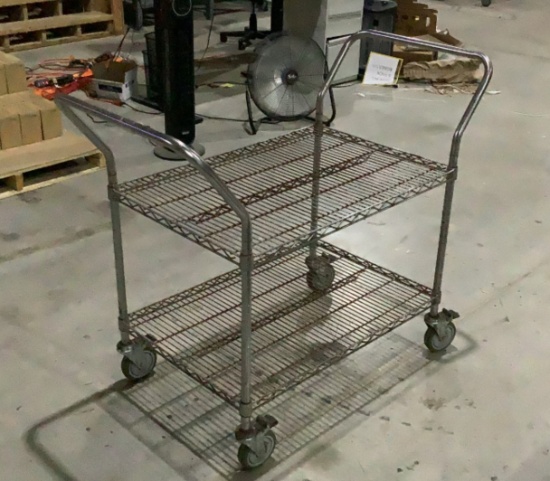 Uline Metal Wire Cart OFFSITE