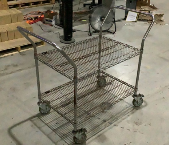 Uline Metal Wire Cart OFFSITE