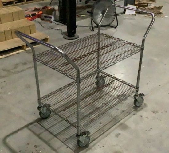 Uline Metal Wire Cart OFFSITE