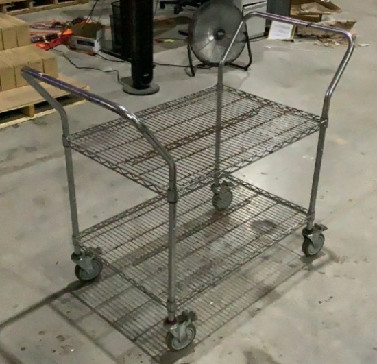 Uline Metal Wire Cart OFFSITE