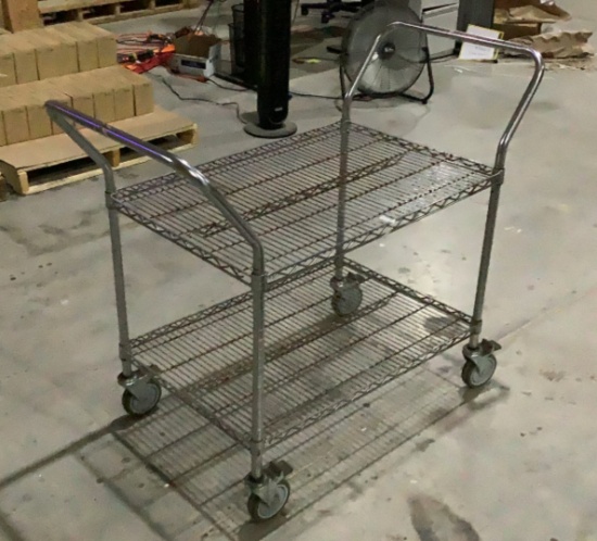 Uline Metal Wire Cart OFFSITE