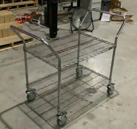 Uline Metal Wire Cart OFFSITE