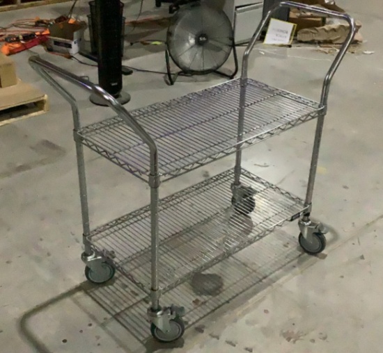 Uline Metal Wire Cart OFFSITE