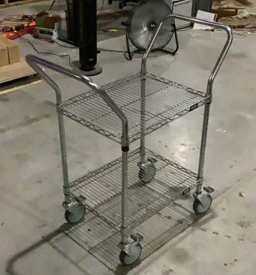 Uline Metal Wire Cart OFFSITE
