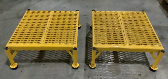 (2) Uline Work Platforms Easy 50 OFFSITE