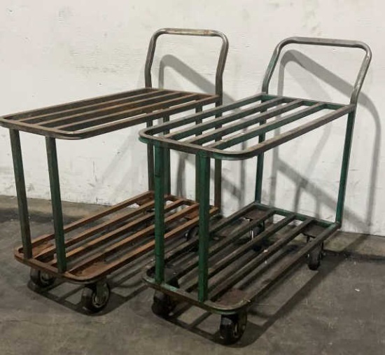 (2) Steel Carts