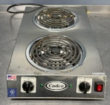 Cadco Double Burner Hot Plate CDR-2TFB