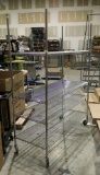 Rolling Metal Wire Shelving Unit OFFSITE