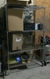 Uline Rolling Metal Wire Shelving Unit OFFSITE