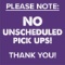 Pick ups - by Appointment Only