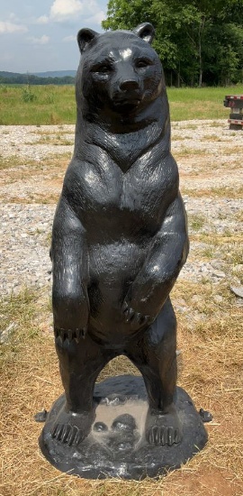 58" Aluminum Bear Decor