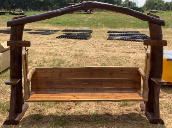 Wooden Bench Swing