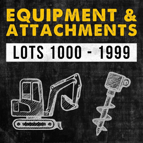 Equipment & Attachments Lots 1000-1999