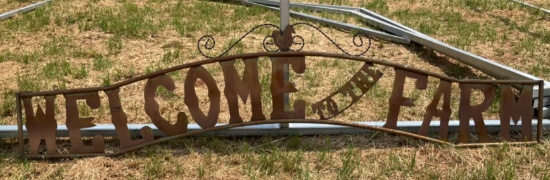 118" Metal "Welcome To The Farm" Sign