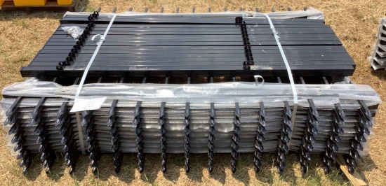 (14) 7’ Steel Fence Panels