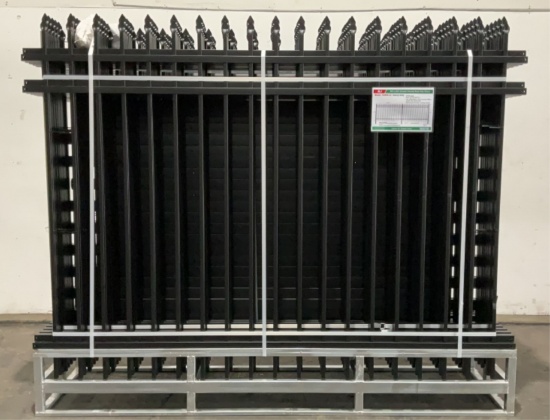 (22) KJ 8'x6' Powder Coated Steel Site Fence K0608