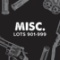 Miscellaneous Lots 901-999