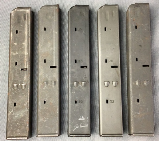 (5) Uzi Magazines; 32 Rounds