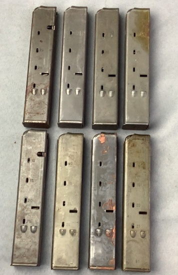 (8) Uzi Magazines; 25 Rounds