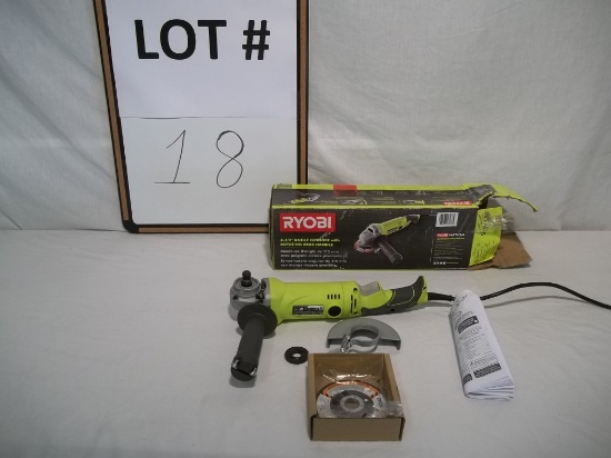 Ryobi 4-1/2" Angle Grinder w/Rotating Rear