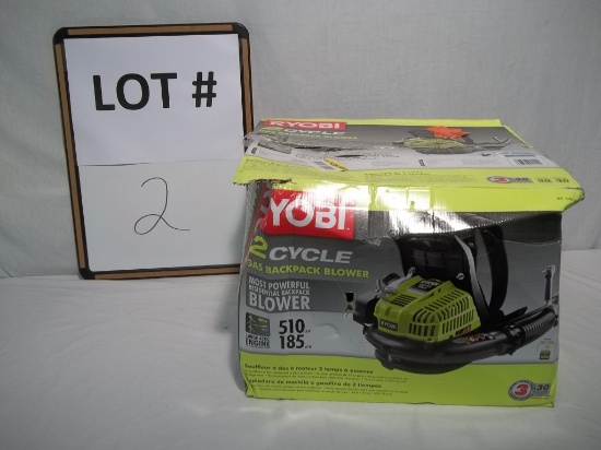 Ryobi 2-Cycle Gas Backpack Blower, motor is