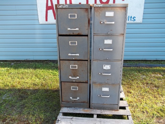 Lot on Pallet of 2 File Cabinets