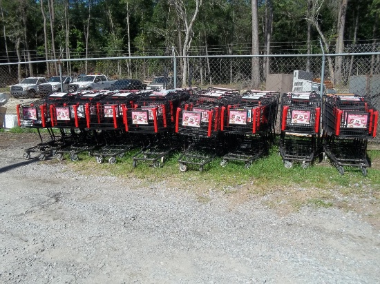 Lot of 35 Grocery Carts