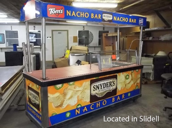 Nacho Bar without Top 8" X 32" X 36" (83" Tall w/Top)