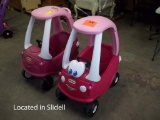 Lot of 2 Little Tikes Pink Cozy Coupe Rides