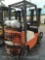 2002 Nissan Cushion Tire Forklift, LP, Triple Stage, 5000 # Capacity