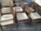Lot of 6 Tan Waiting Chairs