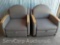 Lot of 2 Grey Hospital Stay Over Recliners
