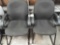 Lot of 2 Black Waiting Chairs