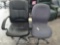 Lot Black Office Chair and Purple Desk Chair