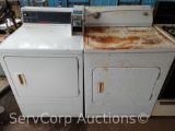 Lot of Kenmore Electric Residential Dryer & Speed Queen Electric Coin-Op Commercial Dryer, working
