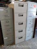 Lot of File Cabinets (2) 5-Dr Legal, (1) 4-Dr Letter