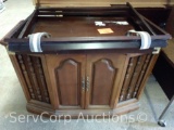 Lot of Serving Tray & Stereo Cabinet-no stereo