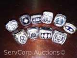 Lot of Replica Superbowl/Championship Rings: Giants, Seahaws, Cowboys, Raiders, Eagles, Broncos