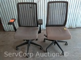 Lot of 2 Brown Therapeutic Office Chairs