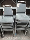 Lot of Approx 13 Stack Chairs