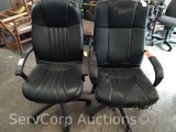 Lot of 2 Black Office Chairs