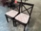 Lot of 2 wooden chairs