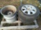 Lot of 4 Rims, unknown fit, tire size 195/65R15